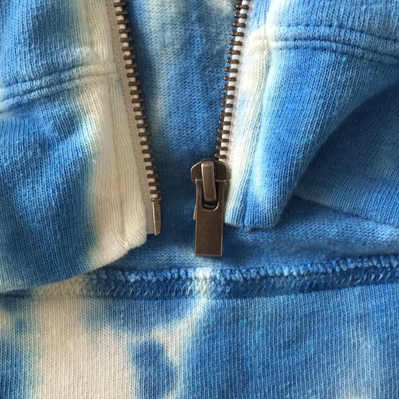 Splendid Zip Up Tie Dye Hoodie Lounge Top - Picture 10 of 11